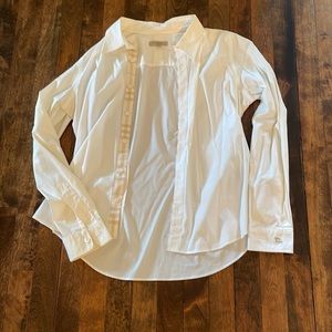 Burberry collared shirt. White